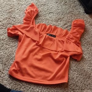 SHEIN orange top